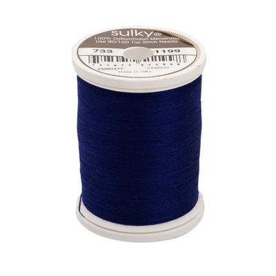 Sulky Cotton Thread 30wt 500yd 3ct Admiral Navy Blue