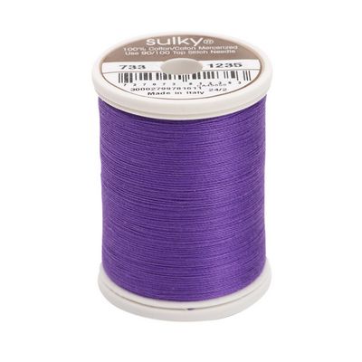 Sulky Cotton Thread 30wt 500yd 3ct Deep Purple