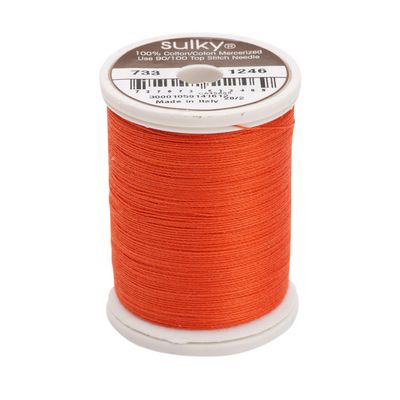 Sulky Cotton Thread 30wt 500yd 3ct Orange Flame
