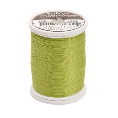 Sulky Cotton Thread 30wt 500yd 3ct Deep Chartreuse