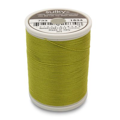 Sulky Cotton Thread 30wt 500yd 3ct Pea Soup