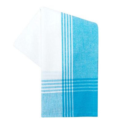 Dunroven House Turquoise Tea Towel McLeod White Background 6/pkg