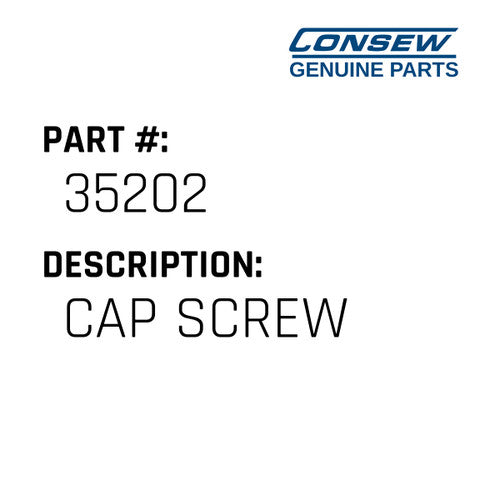 Cap Screw - Consew #35202