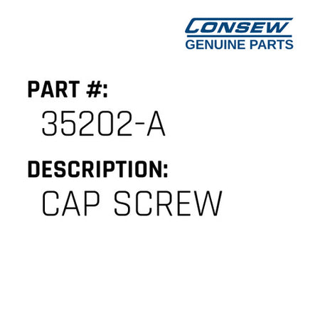 Cap Screw - Consew #35202-A
