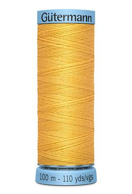 Gutermann Pure Silk Thread 100m 3ct- Goldenrod