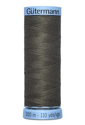Gutermann Pure Silk Thread 100m 3ct- Wrought Iron