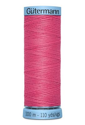 Gutermann Pure Silk Thread 100m 3ct- Medium Pink