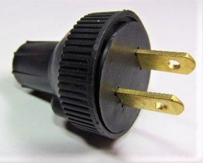 Plug Male 2-Prong Black Electric – 788
