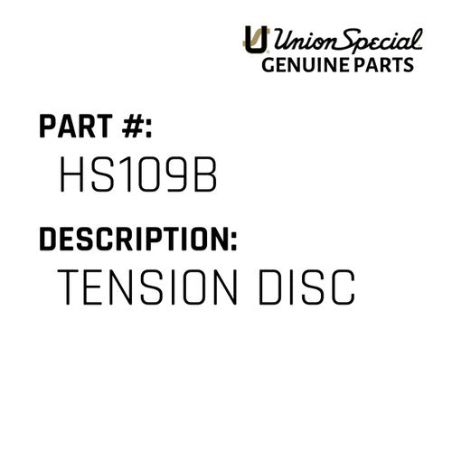 Tension Disc - Union Special #HS109B