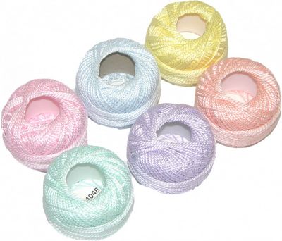 Presencia Perle Cotton Thread Sampler Sz12 10gm 6ct Pastel