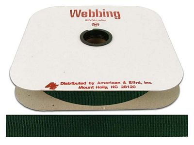 American & Efird Polypropylene Webbing 25 yards Green