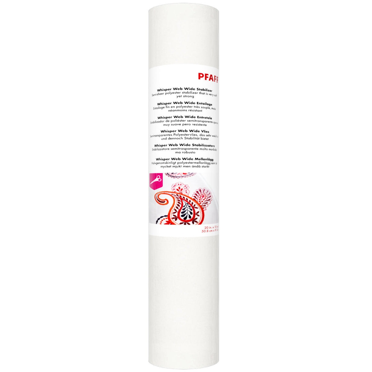 Pfaff Whisper Web Wide Mesh Stabilizer - 20" X 10yds