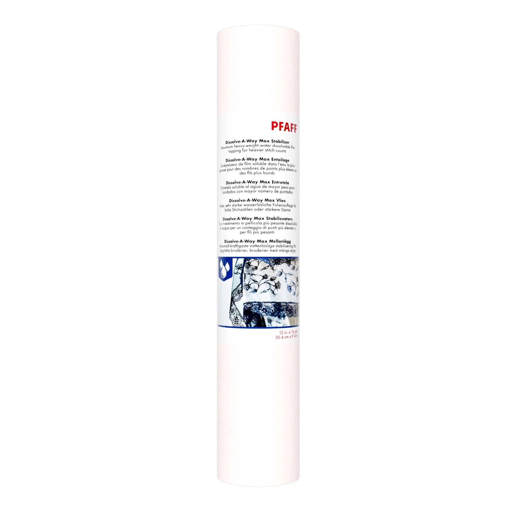 Pfaff Dissolve-A-Way Max Stabilizer - 12" x 10yds