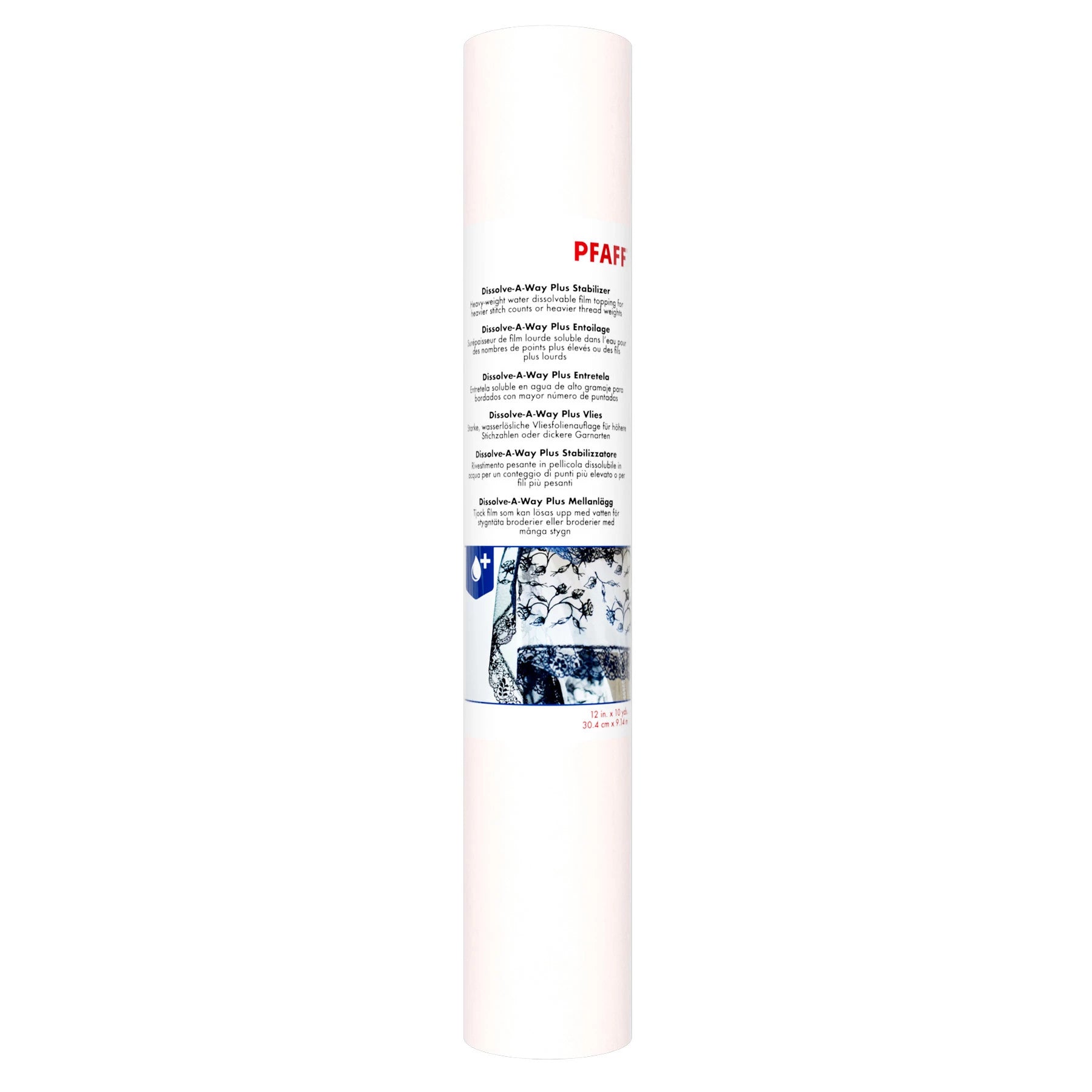 Pfaff Dissolve-A-Way Plus Stabilizer - 12" x 10yds