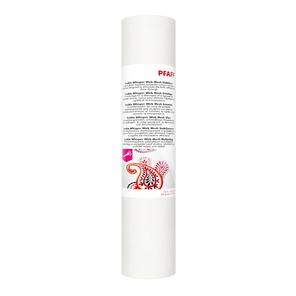 Pfaff Fusible Whisper Web Mesh Stabilizer - 12" X 10yds