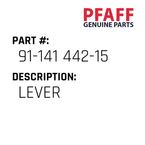 Lever - Pfaff #91-141 442-15
