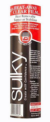 Sulky Heat-Away Clear Film 7, 7/8 in x 9 yd Roll