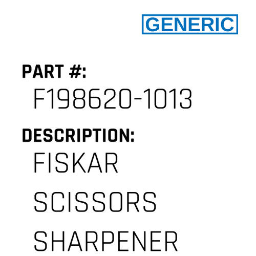 Fiskar Scissors Sharpener - Generic #F198620-1013