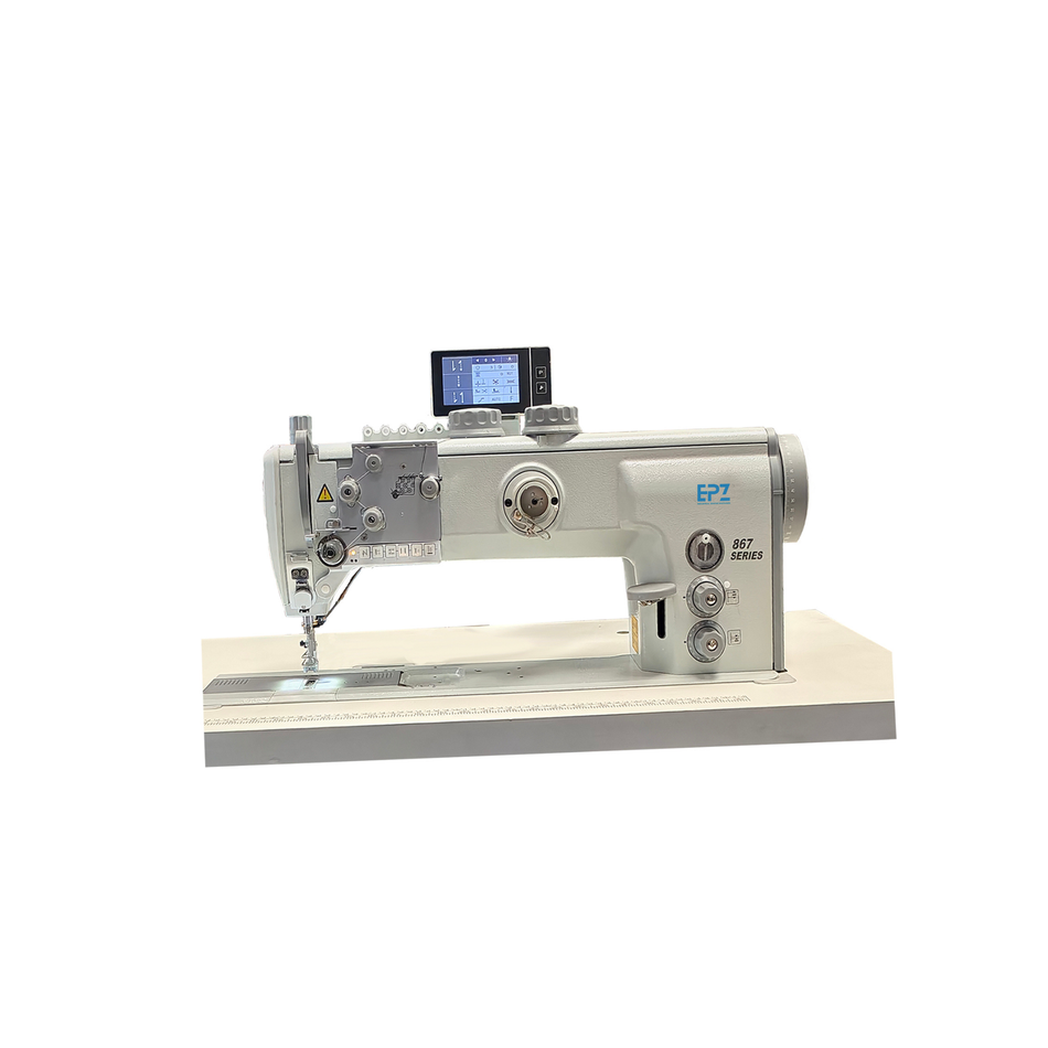 EPZ 867 Flat Bed – 400mm Long Arm Compound Feed Lockstitch Sewing Machine