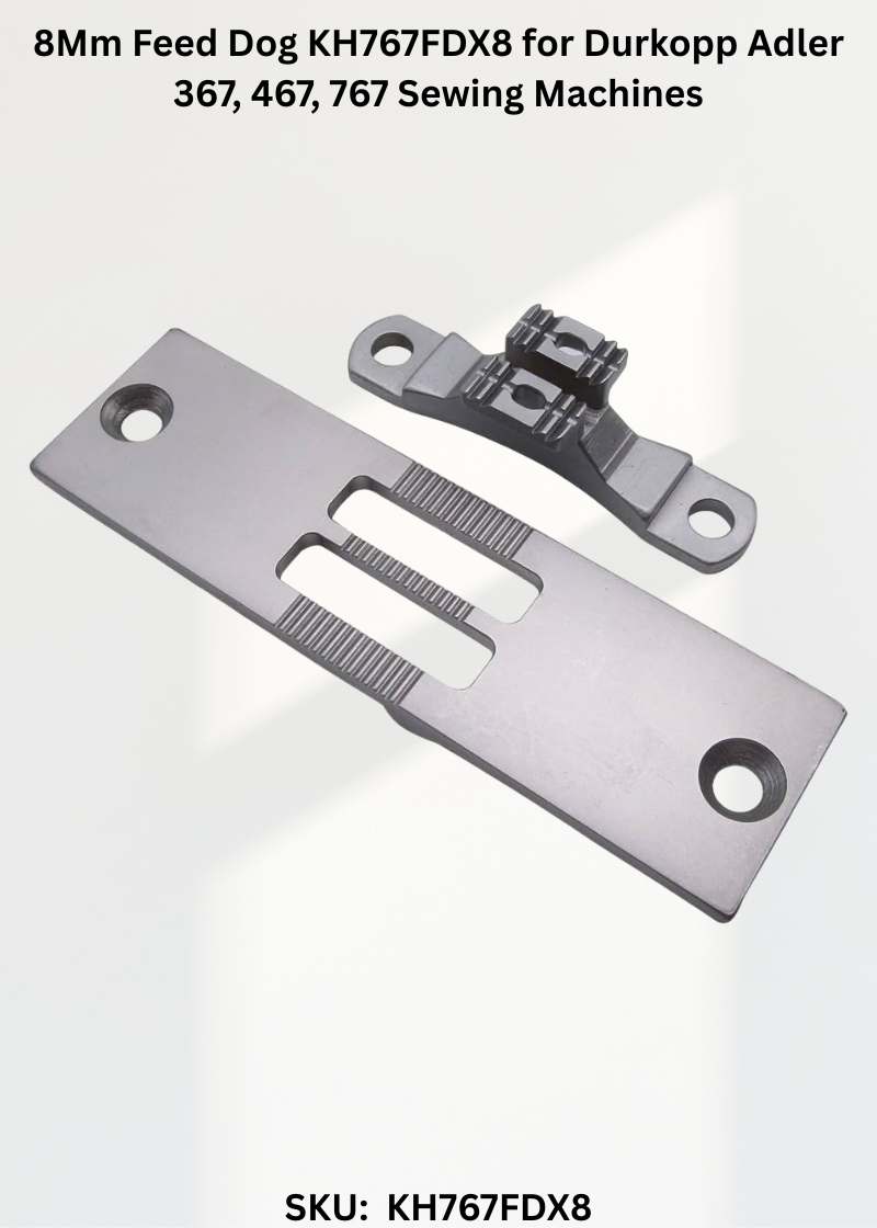 8Mm Feed Dog KH767FDX8 for Durkopp Adler 367, 467, 767 Sewing Machines