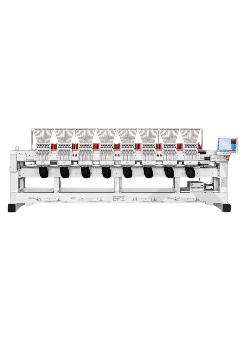 EPZ-FW-1508C – 8 Head Commercial Embroidery Machine – 400×450mm