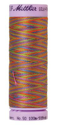 Mettler Silk Finish Multi 100m 109yd 5ct-Preppy Brights
