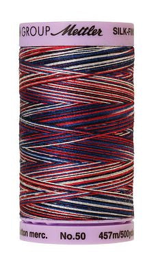 Mettler Silk Finish Multi 50wt 457m 500yd 5ct-Patriotic