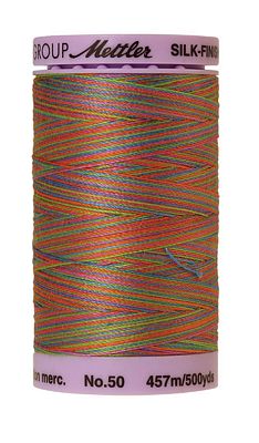 Mettler Silk Finish Multi 40wt 220yd 5ct- Preppy Brights