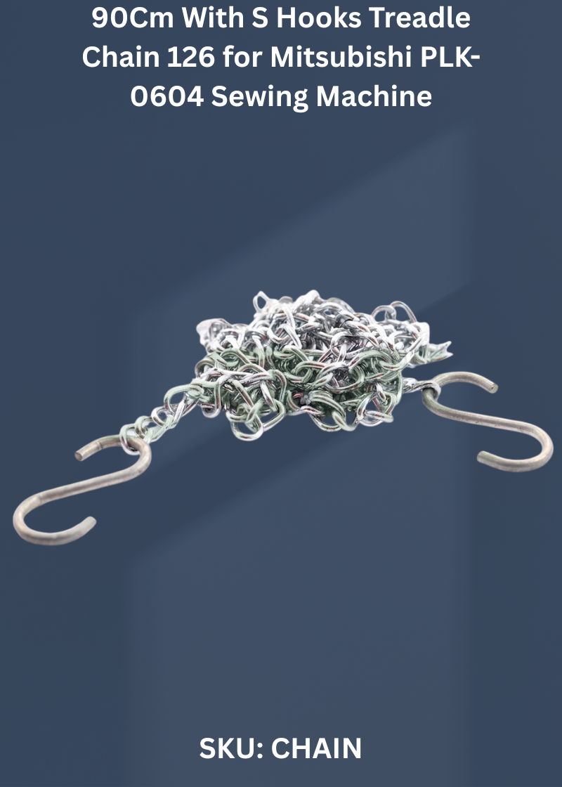 90Cm With S Hooks Treadle Chain 126 for Mitsubishi PLK-0604 Sewing Machine