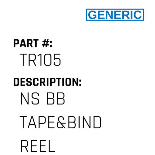 Ns Bb Tape&Bind Reel - Generic #TR105