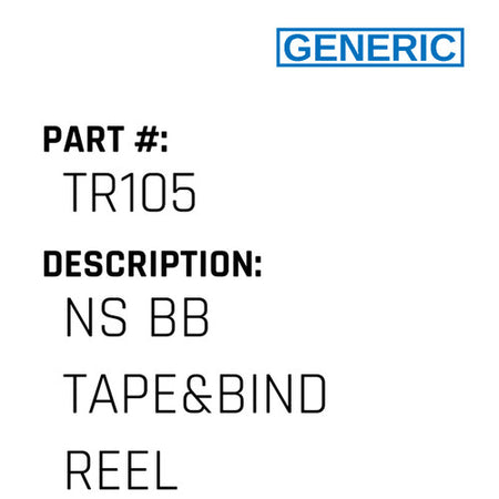 Ns Bb Tape&Bind Reel - Generic #TR105