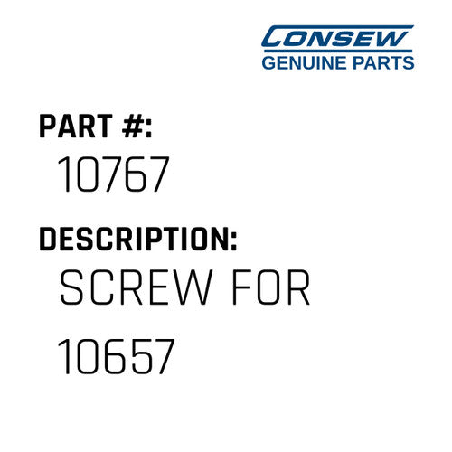 Screw For 10657 - Consew #10767