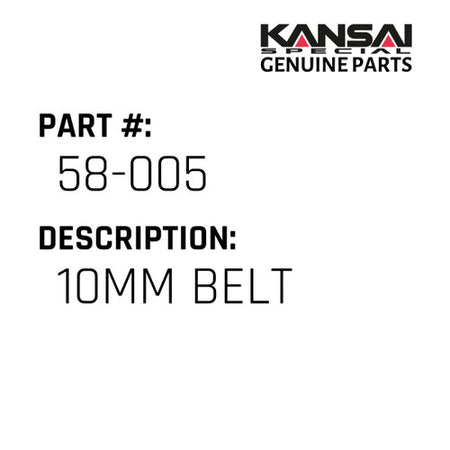 10Mm Belt - Kansai Special #58-005