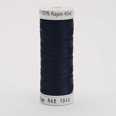 Sulky Rayon Thread 40wt 250yd 3ct Dark Navy Blue