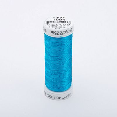 Sulky Rayon Thread 40wt 250yd 3ct Medium Turquoise