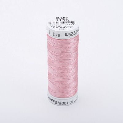 Sulky Rayon Thread 40wt 250yd 3ct Light Pink