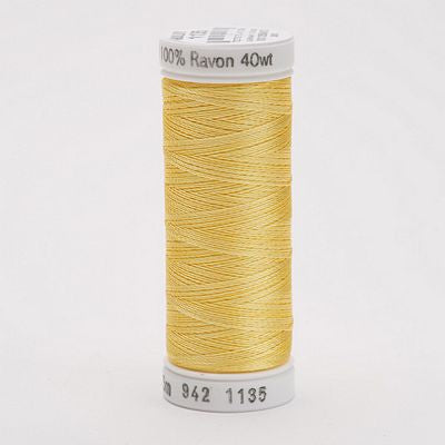 Sulky Rayon Thread 40wt 250yd 3ct Pastel Yellow