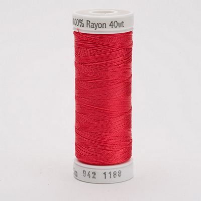 Sulky Rayon Thread 40wt 250yd 3ct Red Geranium