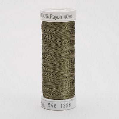 Sulky Rayon Thread 40wt 250yd 3ct Drab Green