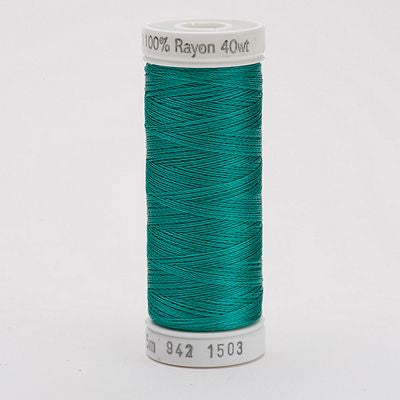 Sulky Rayon Thread 40wt 250yd 3ct Green Peacock