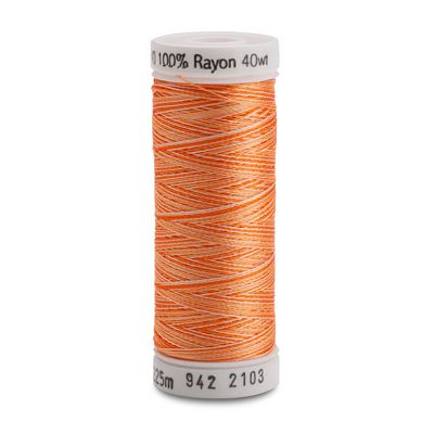 Sulky Rayon Variegated 40wt 250yd 3ct Oranges