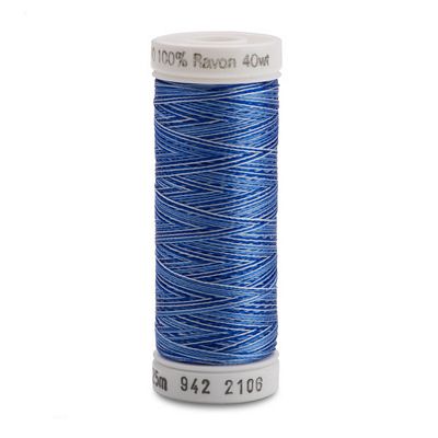 Sulky Rayon Variegated 40wt 250yd 3ct Blues