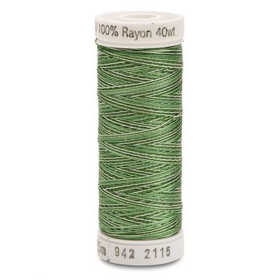 Sulky Rayon Variegated 40wt 250yd 3ct Pine Greens
