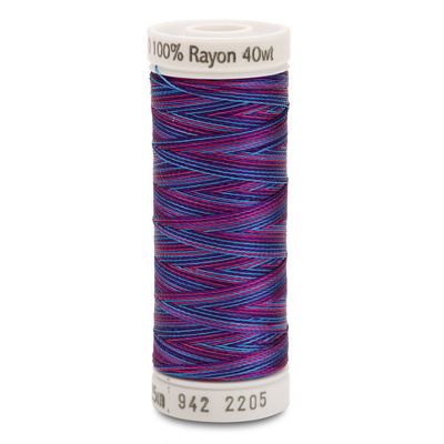 Sulky Rayon Multi 40wt 250yd 3ct Blue Fuchsia Purple