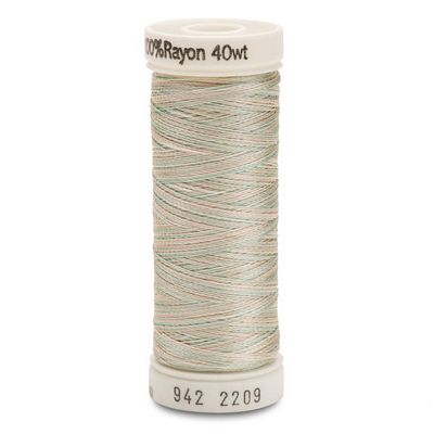 Sulky Rayon Multi 40wt 250yd 3ct Seafoam Coral Reef Ecru
