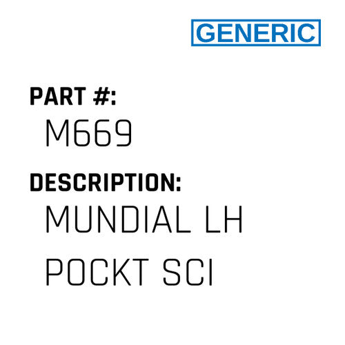 Mundial Lh Pockt Sci - Generic #M669