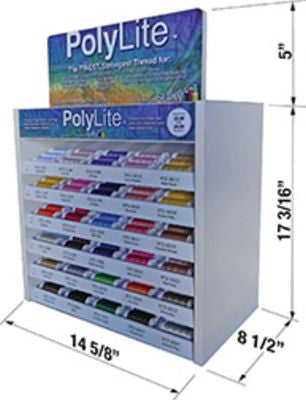 Sulky 60wt Polylite, Top 30 Colors, 3 spool assort