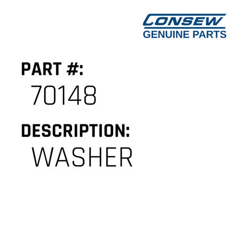 Washer - Consew #70148