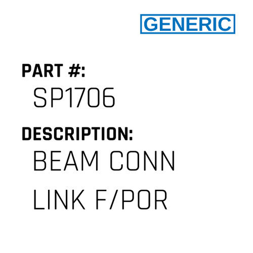 Beam Conn Link F/Por - Generic #SP1706