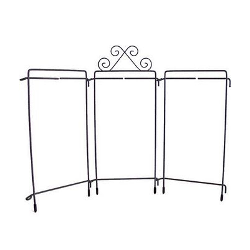Ackfeld Manufacturing 6inx12in Scroll Tabletop Triptich Silver